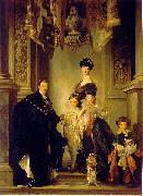 John Singer Sargent Portrait of the 9th Duke of Marlborough with his family oil painting artist